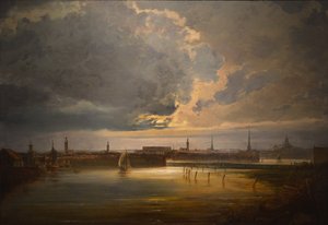 Holdfényes kilátás Stockholmra